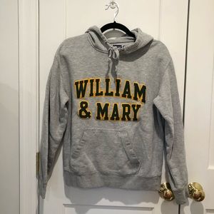 William & Mary Stitched Letters Hoodie Size Small